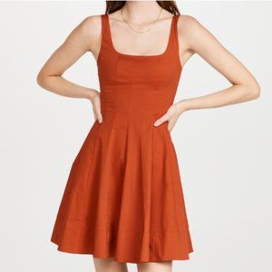 STAUD Mini Wells Dress - Rust - Size 2